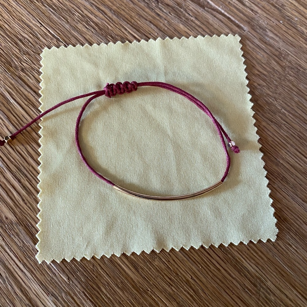 Elegant Burgundy Bracelet